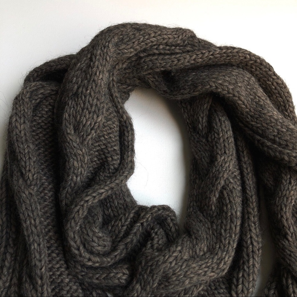 Echo Bloomingdales Wool Blend Cable Knit Scarf - Picture 5 of 7